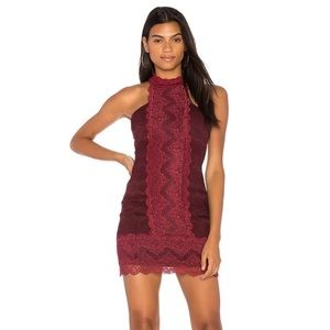 Free people lace bodycon dress NWT